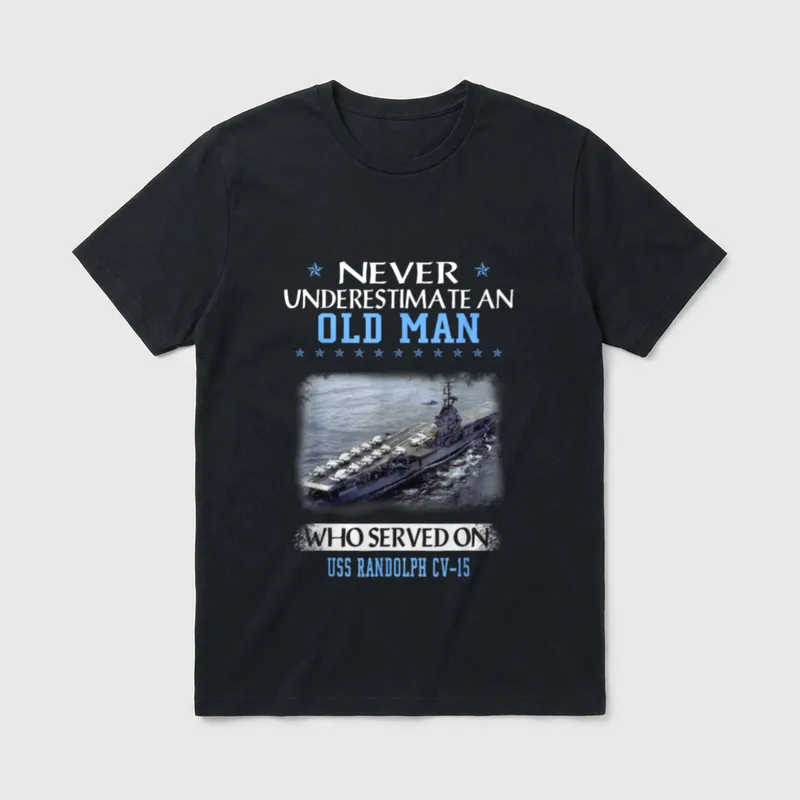 Aircraft Carrier Veterans Day Father T-Shirt – Classic T-Shirt in Black