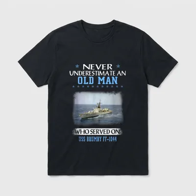 USS Brumby FF-1044 Veterans Day Father T-Shirt – Classic T-Shirt in Black