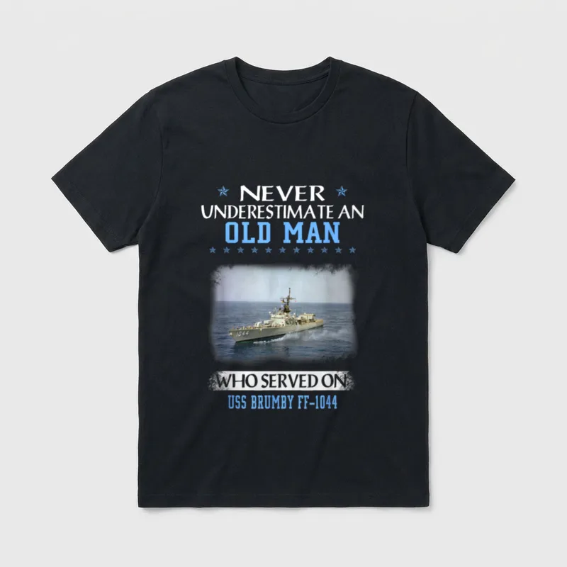 USS Brumby FF-1044 Veterans Day Father T-Shirt – Classic T-Shirt in Black