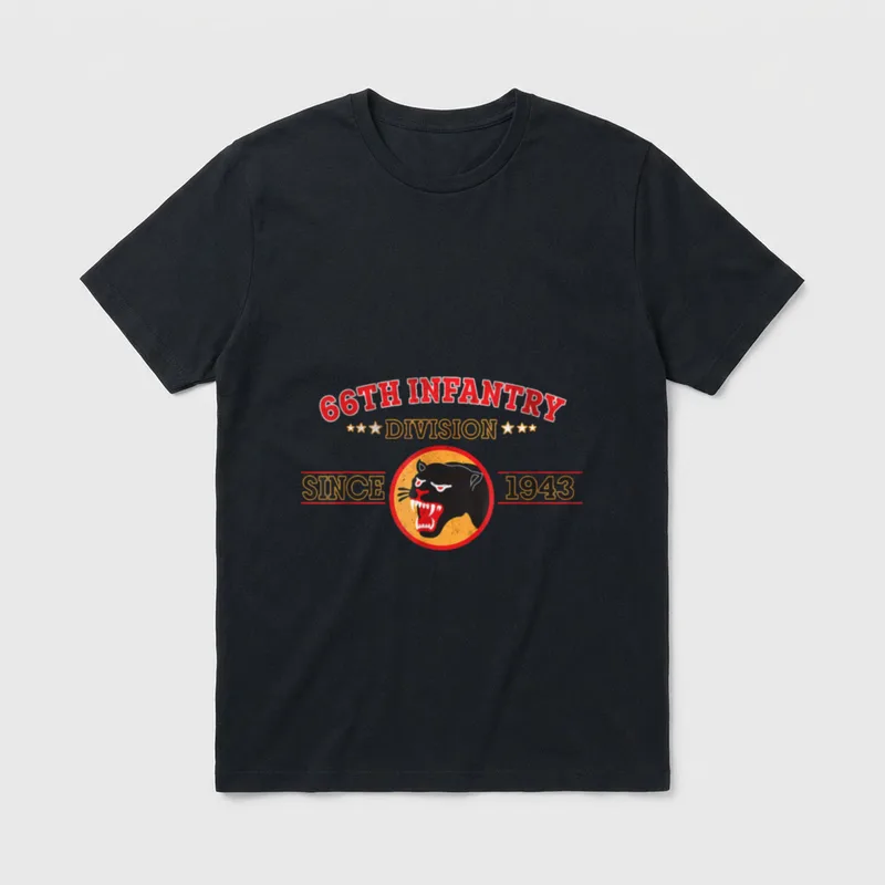 66th Infantry Division Retired Papa T-Shirt – Classic T-Shirt in Black