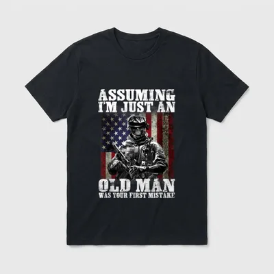 Veteran Dad Mistake T-Shirt – Classic T-Shirt in Black