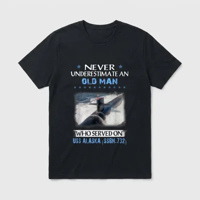 USS Alaska Submarine Veterans T-Shirt – Classic T-Shirt in Black