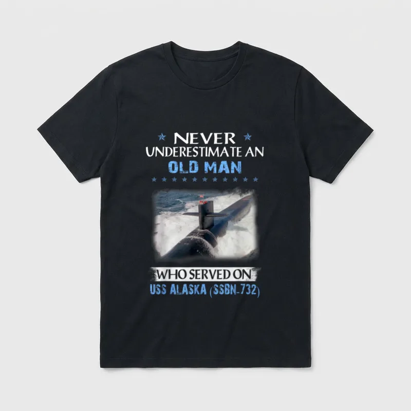 USS Alaska Submarine Veterans T-Shirt – Classic T-Shirt in Black