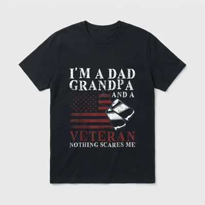 Im A Dad Grandpa T-Shirt – Classic T-Shirt in Black