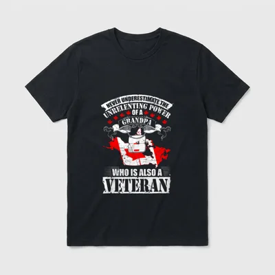 Military Grandpa Legacy T-Shirt – Classic T-Shirt in Black