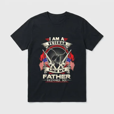 Patriotic Veteran Son T-Shirt – Classic T-Shirt in Black