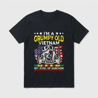 Who Is Also a Vietnam Old T-Shirt – Classic T-Shirt in Black