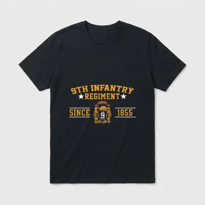 9th Infantry Regiment Veteran T-Shirt – Classic T-Shirt in Black