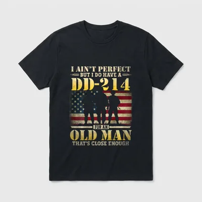 Veteran Dad Proud Service T-Shirt – Classic T-Shirt in Black