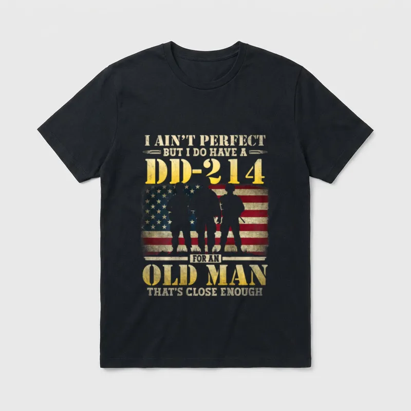 Veteran Dad Proud Service T-Shirt – Classic T-Shirt in Black