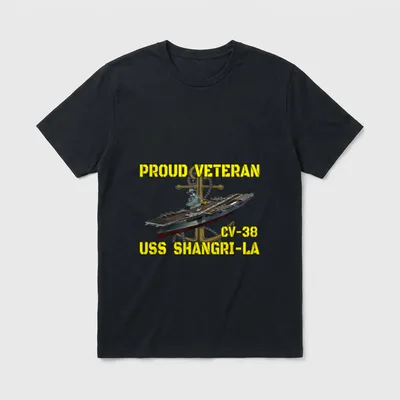 USS Shangri-La Veteran T-Shirt – Classic T-Shirt in Black