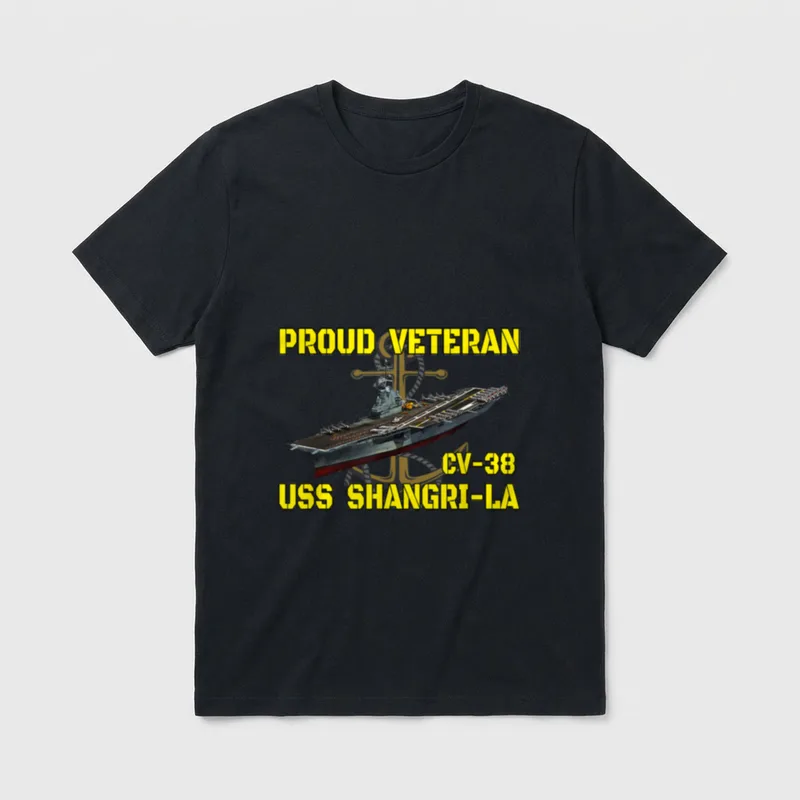 USS Shangri-La Veteran T-Shirt – Classic T-Shirt in Black