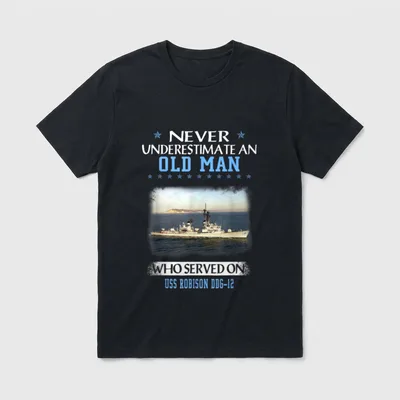 USS Robison DDG-12 Veteran T-Shirt – Classic T-Shirt in Black