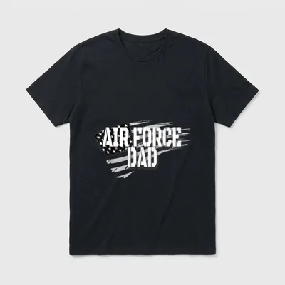 Air Force Dad Memorial Day Veterans T-Shirt – Classic T-Shirt in Black