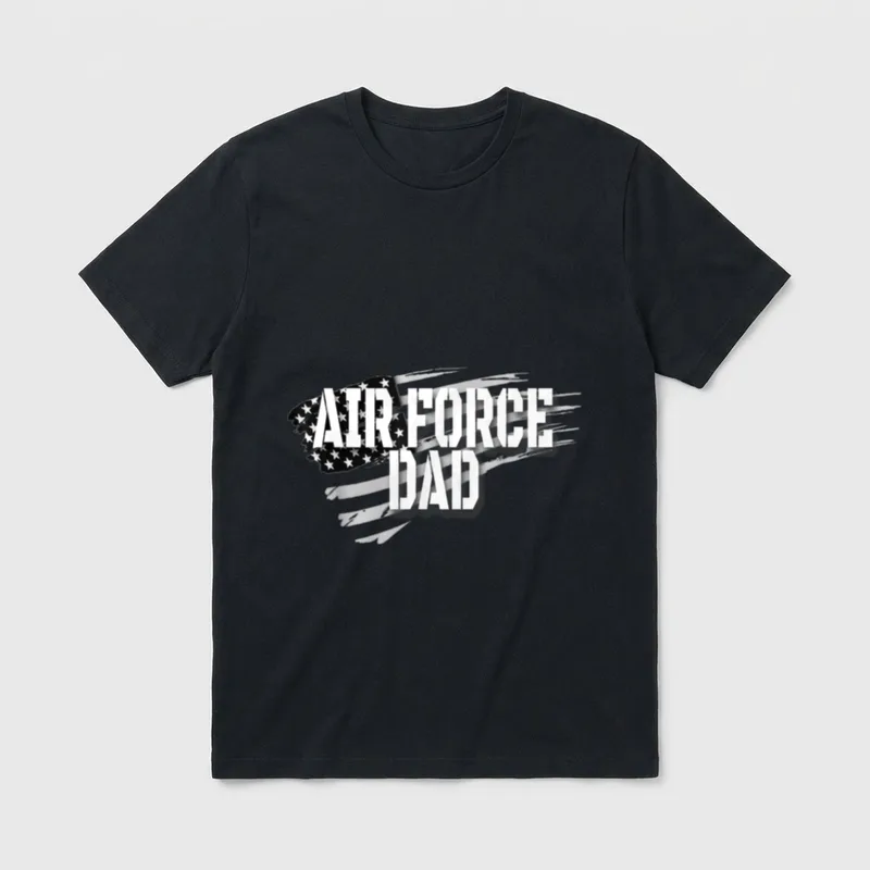 Air Force Dad Memorial Day Veterans T-Shirt – Classic T-Shirt in Black