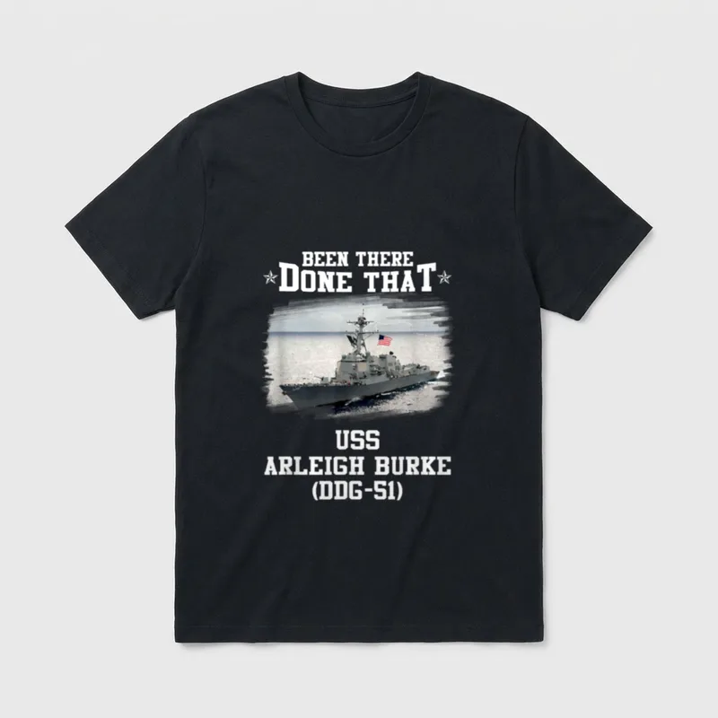 Arleigh Burke DDG-51 Destroyer Class Veteran T-Shirt – Classic T-Shirt in Black
