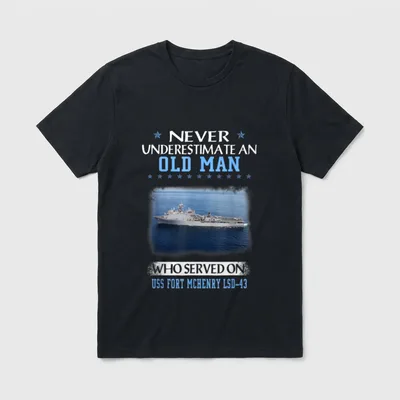 USS Fort McHenry LSD-43 Veterans Day T-Shirt – Classic T-Shirt in Black