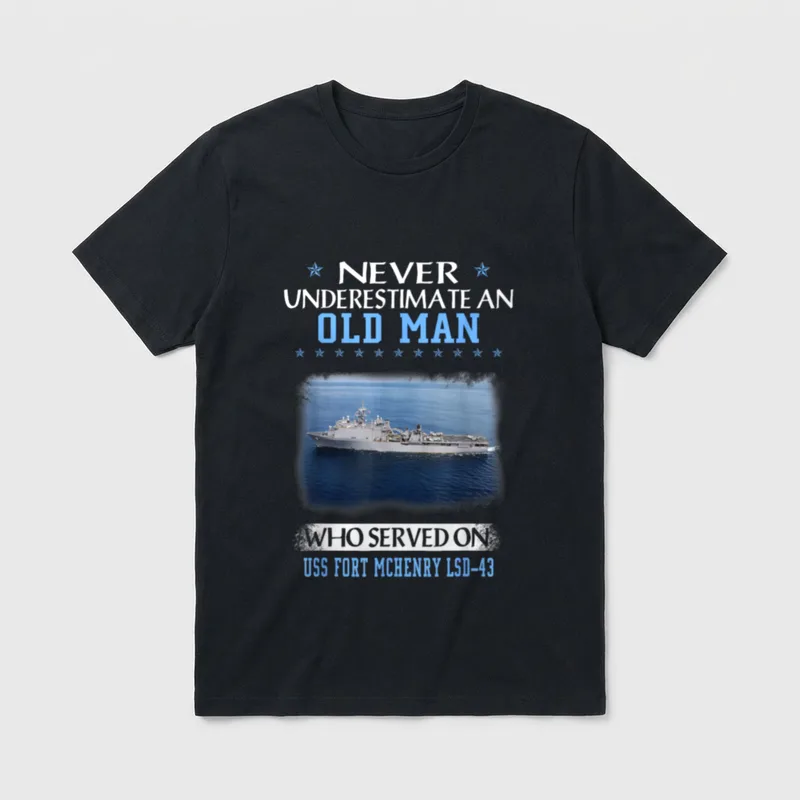 USS Fort McHenry LSD-43 Veterans Day T-Shirt – Classic T-Shirt in Black