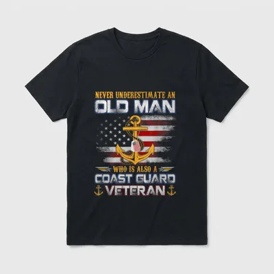 Man U S Coast Guard Never T-Shirt – Classic T-Shirt in Black
