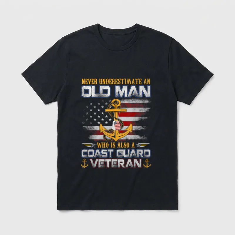 Man U S Coast Guard Never T-Shirt – Classic T-Shirt in Black