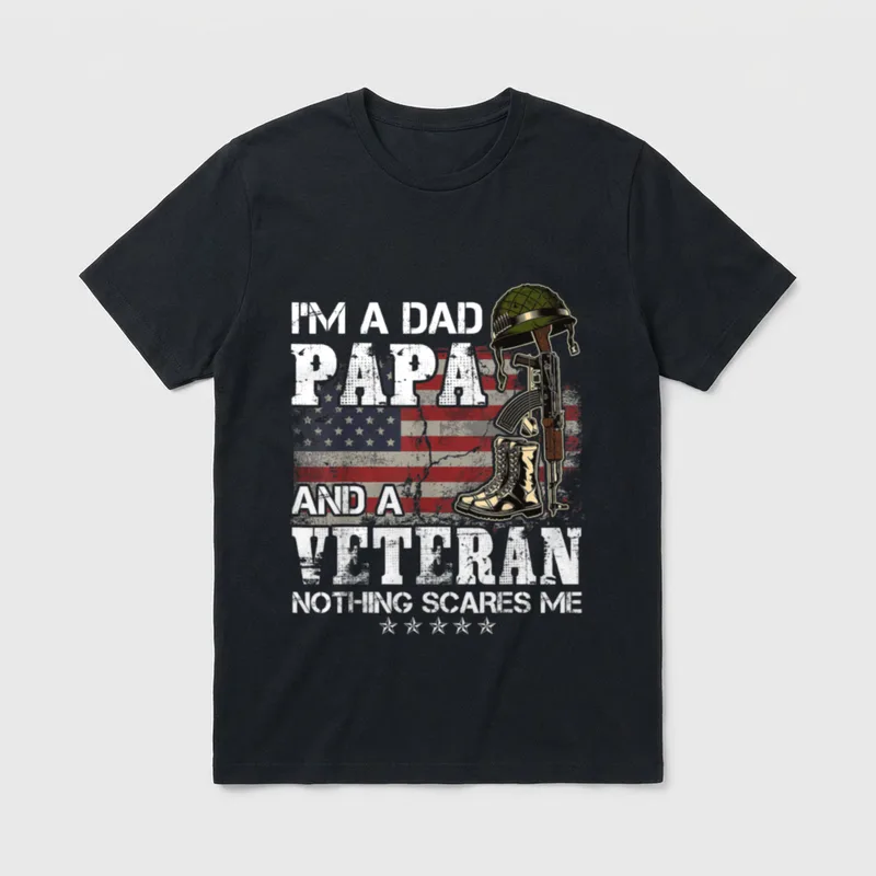 I'm a Dad Papa and Nothing T-Shirt – Classic T-Shirt in Black