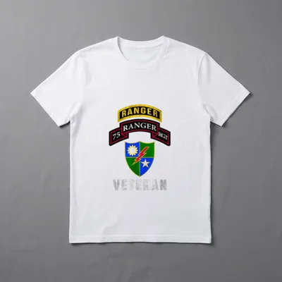 75th Ranger Regiment Veteran Airborne Rangers T-Shirt – Classic T-Shirt in Black