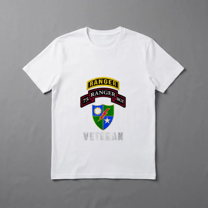 75th Ranger Regiment Veteran Airborne Rangers T-Shirt – Classic T-Shirt in Black