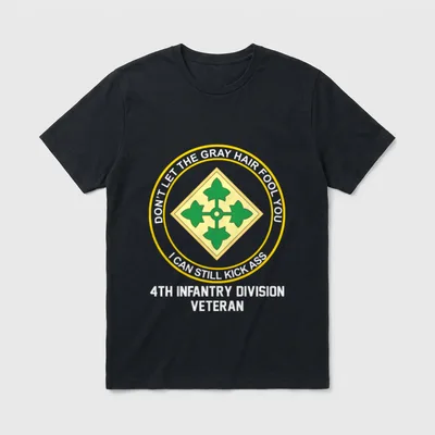 Old Man US Army Veteran T-Shirt – Classic T-Shirt in Black