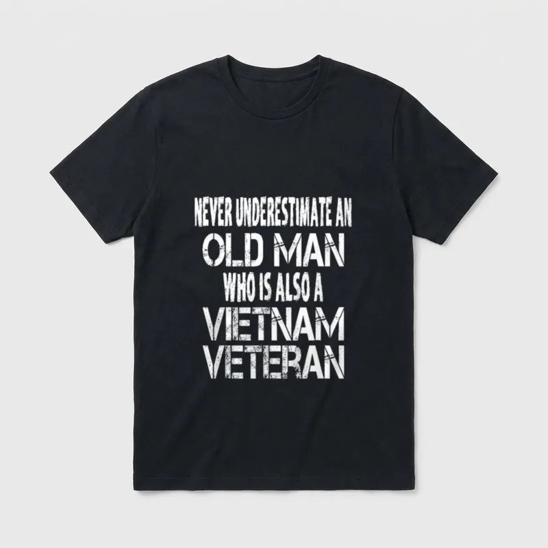 Who Is Also a Vietnam Underestimate T-Shirt – Classic T-Shirt in Black