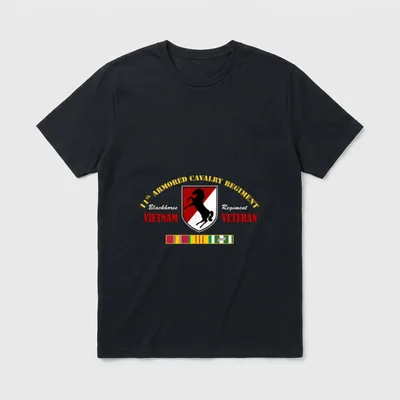 11th Armored Cavalry Regiment Vietnam Veteran T-Shirt – Classic T-Shirt in Black