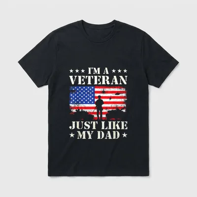 I'm a Veteran T-Shirt – Classic T-Shirt in Black