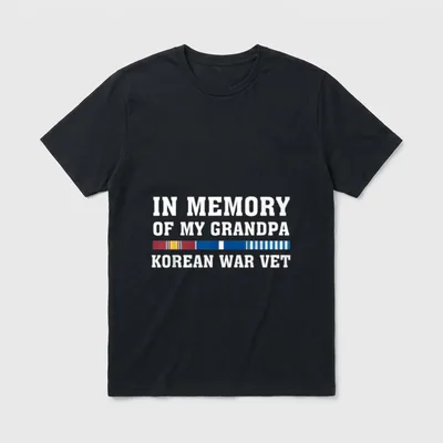 In Memory of My Grandpa Korean T-Shirt – Classic T-Shirt in Black