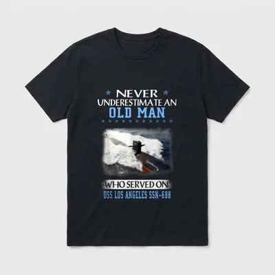USS Los SSN-688 Submarine Veterans Day T-Shirt – Classic T-Shirt in Black