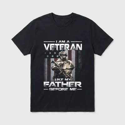 I Am a Veteran Day T-Shirt – Classic T-Shirt in Black