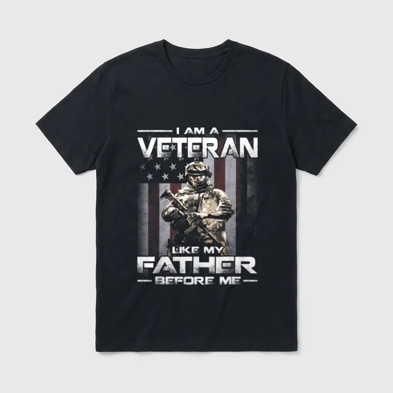 I Am a Veteran Day T-Shirt – Classic T-Shirt in Black
