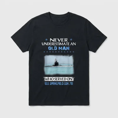 USS Springfield SSN-761 Submarine Veterans Day T-Shirt – Classic T-Shirt in Black