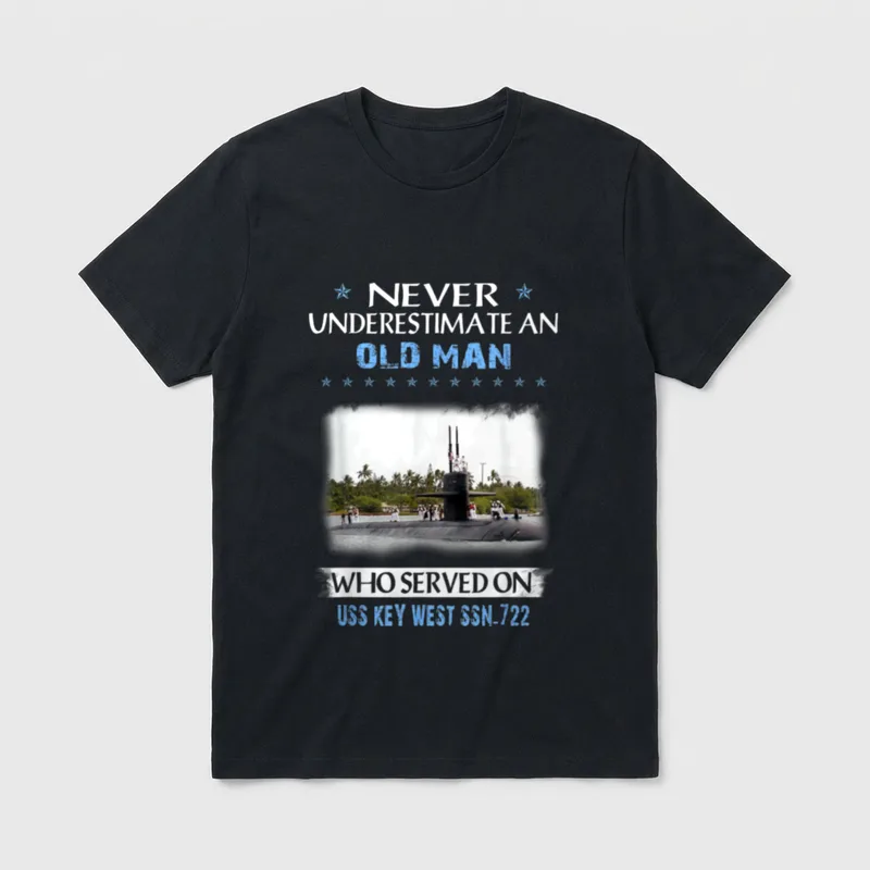 USS Key West SSN-722 Submarine Veterans T-Shirt – Classic T-Shirt in Black