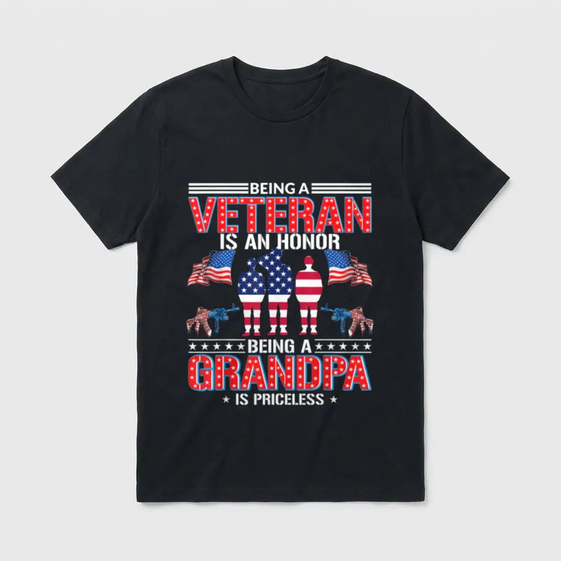 Being a Veteran Is an Priceless T-Shirt – Classic T-Shirt in Black