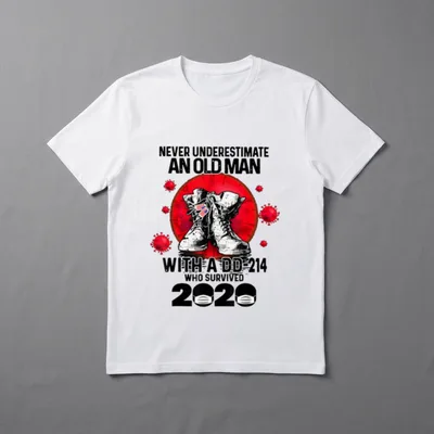 Never Underestimate an Old Man Lightweight T-Shirt – Classic T-Shirt in Black
