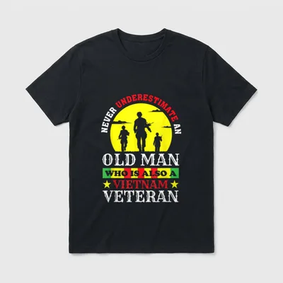 Who Is Also a Vietnam Old T-Shirt – Classic T-Shirt in Black