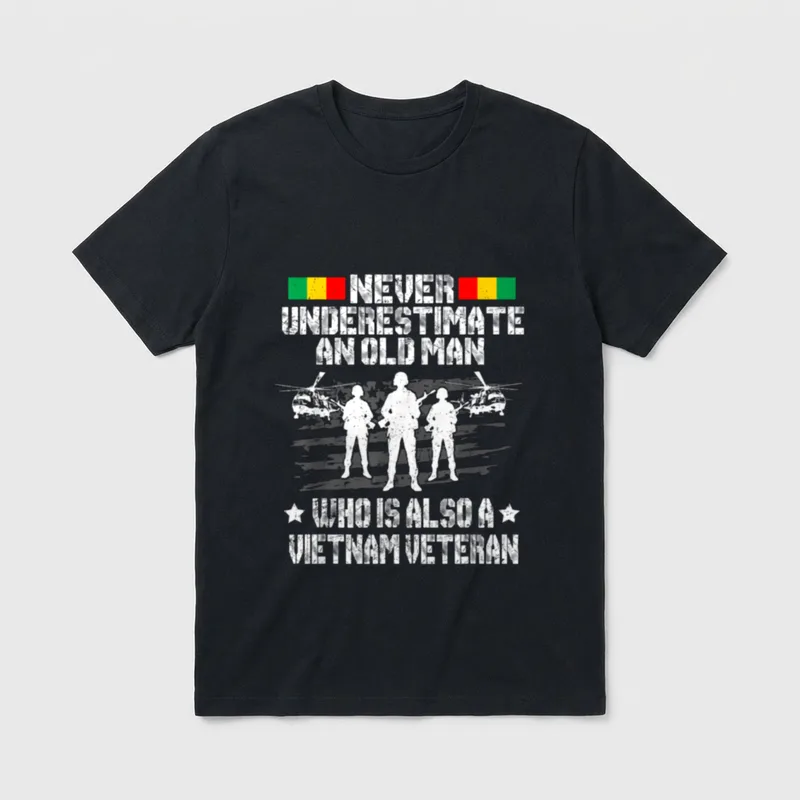 Vietnam Veteran Never T-Shirt – Classic T-Shirt in Black
