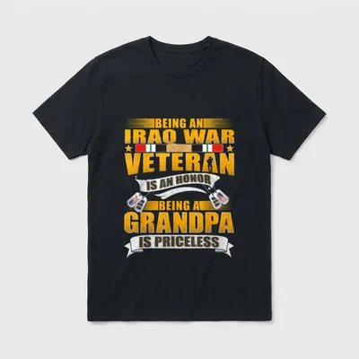 Being an Iraq War Veteran T-Shirt – Classic T-Shirt in Black