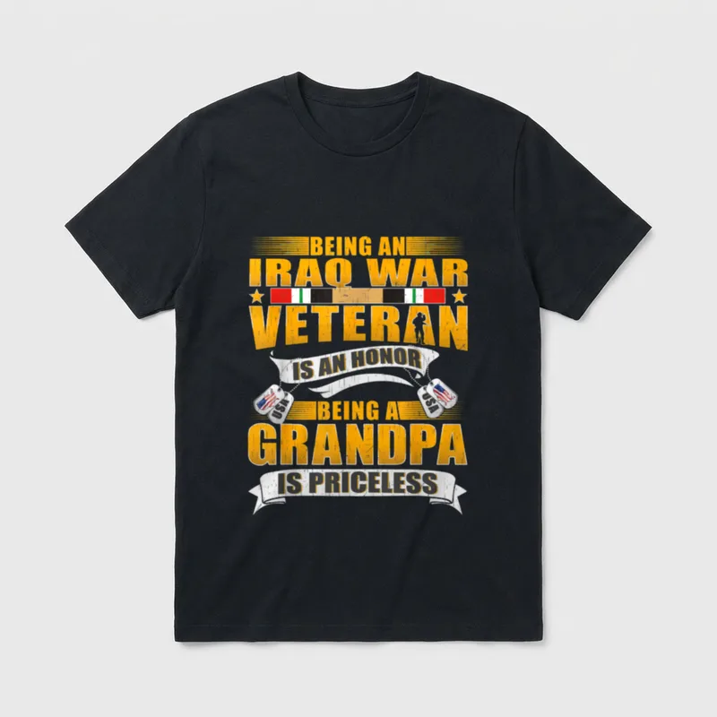 Being an Iraq War Veteran T-Shirt – Classic T-Shirt in Black