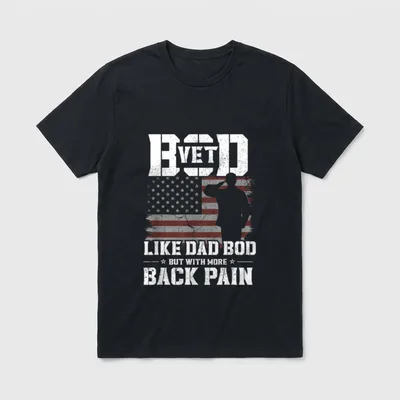 Vet BOD Like Dad Back T-Shirt – Classic T-Shirt in Black