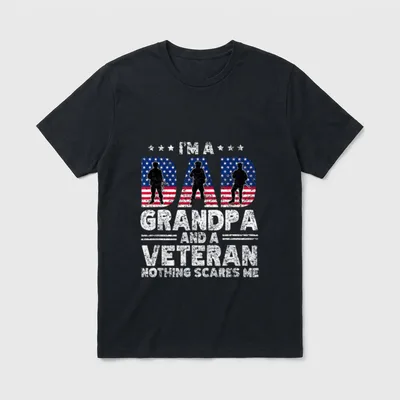I'm a Dad Grandpa and Daddy T-Shirt – Classic T-Shirt in Black
