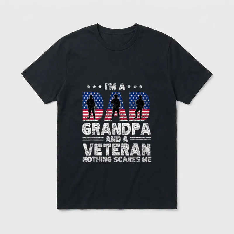 I'm a Dad Grandpa and Daddy T-Shirt – Classic T-Shirt in Black
