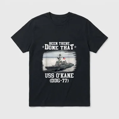 USS O'Kane DDG-77 Veterans Day Father T-Shirt – Classic T-Shirt in Black