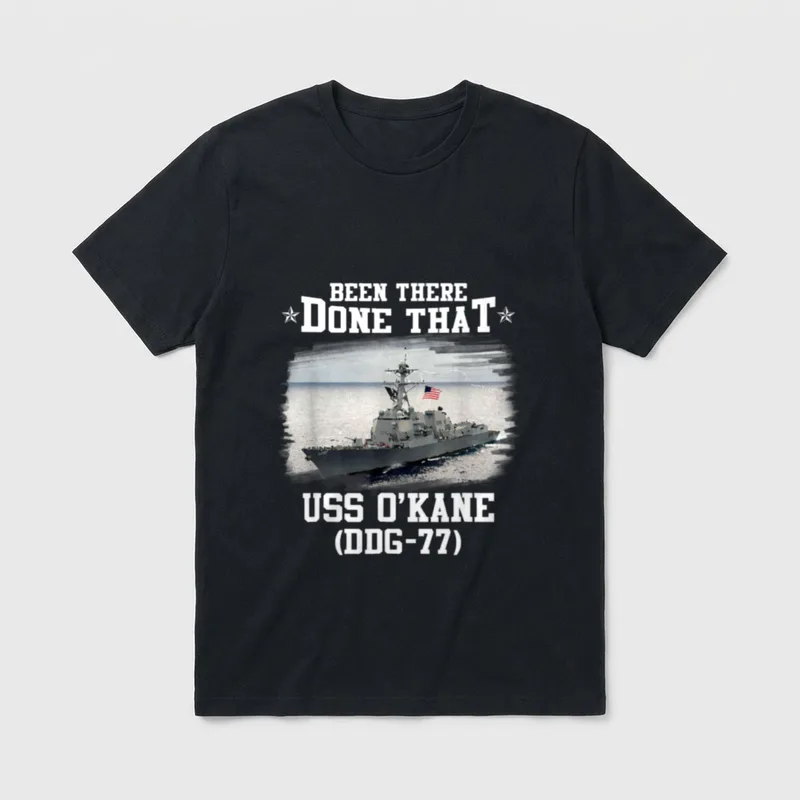 USS O'Kane DDG-77 Veterans Day Father T-Shirt – Classic T-Shirt in Black