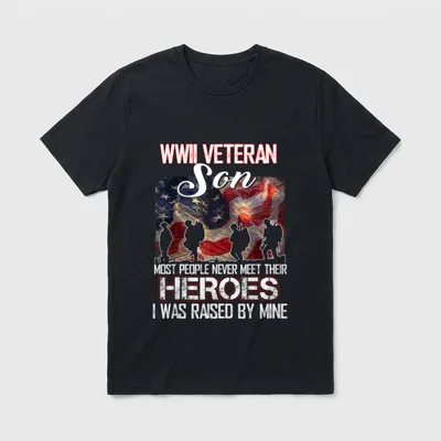Wwii Veteran Daughter T-Shirt – Classic T-Shirt in Black