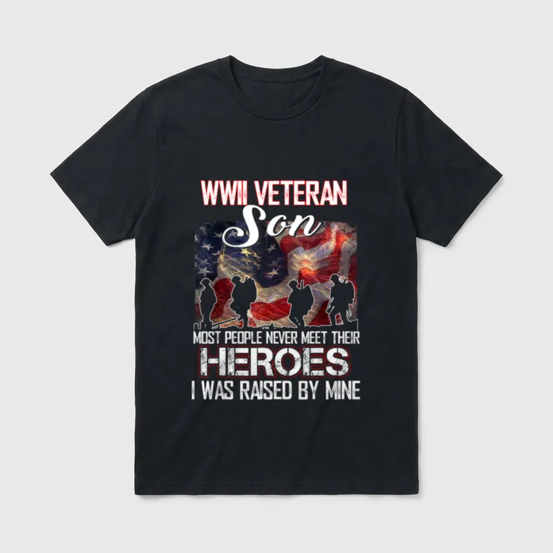 Wwii Veteran Daughter T-Shirt – Classic T-Shirt in Black